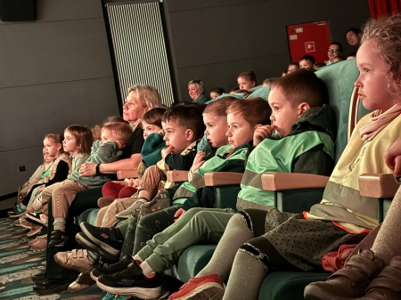 Nasze przedszkolaki na wycieczce do Białołęckiego Ośrodka Kultury – spektakl „Lokomotywa”